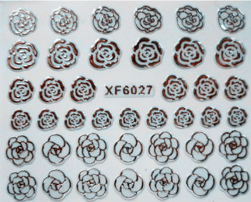 Nail Sticker Factory Supply gold Silver rose Nail Sticker