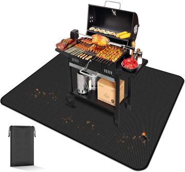 BBQ Grill Mat Under Desk