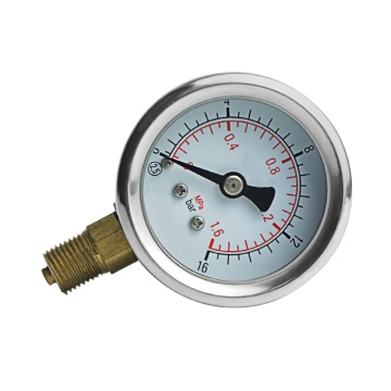40mm Stainless Steel Case Oil Filled Pressure Gauge Fuel Pressure Gauge Pressure Temperaturege