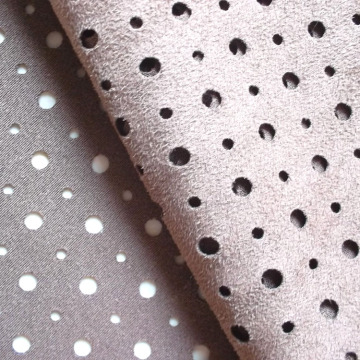 Punched Suede Fabric for Summer Shoes
