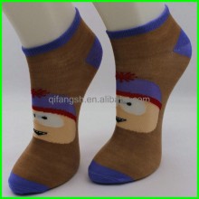 jacquard character ankle socks