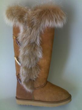 Lady's Hunting Sheepskin Winer Boot