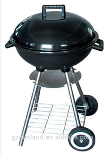 smokeless procelain enameled kettle bbq grill