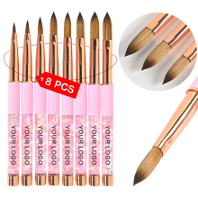 Custom Natural Nail Thick Sable Brush