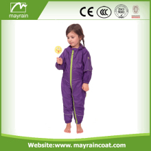 Children Waterproof Outdoor Colorful Polyester Rainsuit