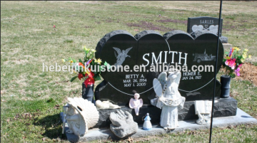 shanxi black with golden spots gravestone