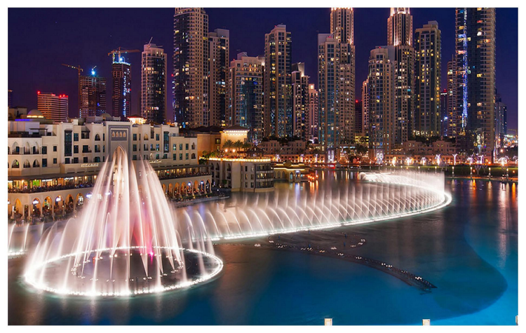 Conception d'éclairage de la fontaine LED de la piscine