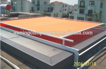 classic motorized guided rail awning awning componets