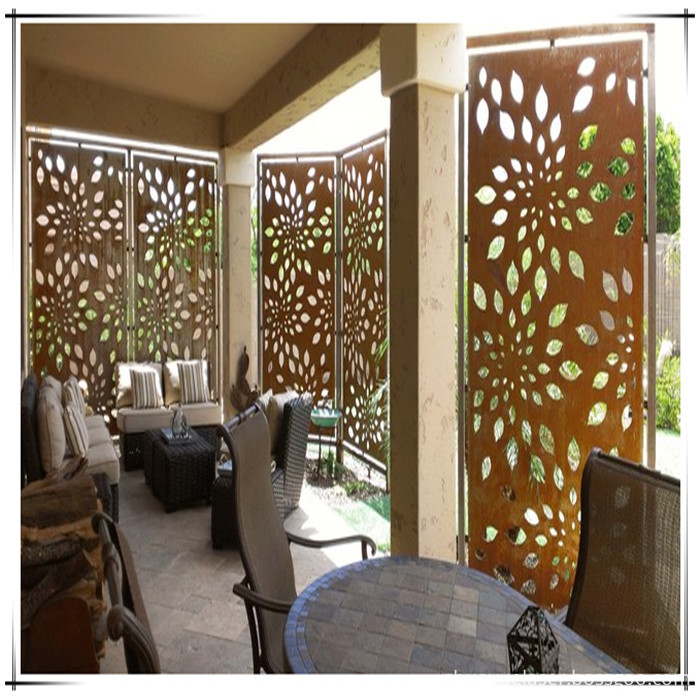 corten steel screen