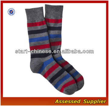 Men Business Socks/ Custom Made Striped Style Dress Men Cotton Socks LUCAS-M09