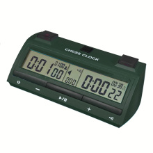 Professional Multi-function Green Chess Timer with Alarm for Chess & Board Games
