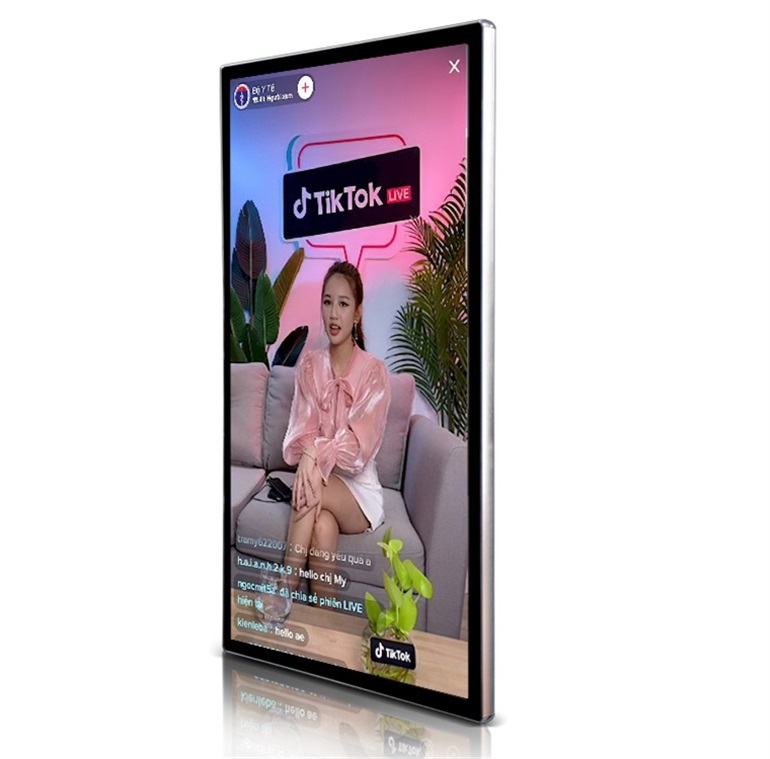 43-Zoll-LCD-Touchscreen für mobiles Live-Streaming