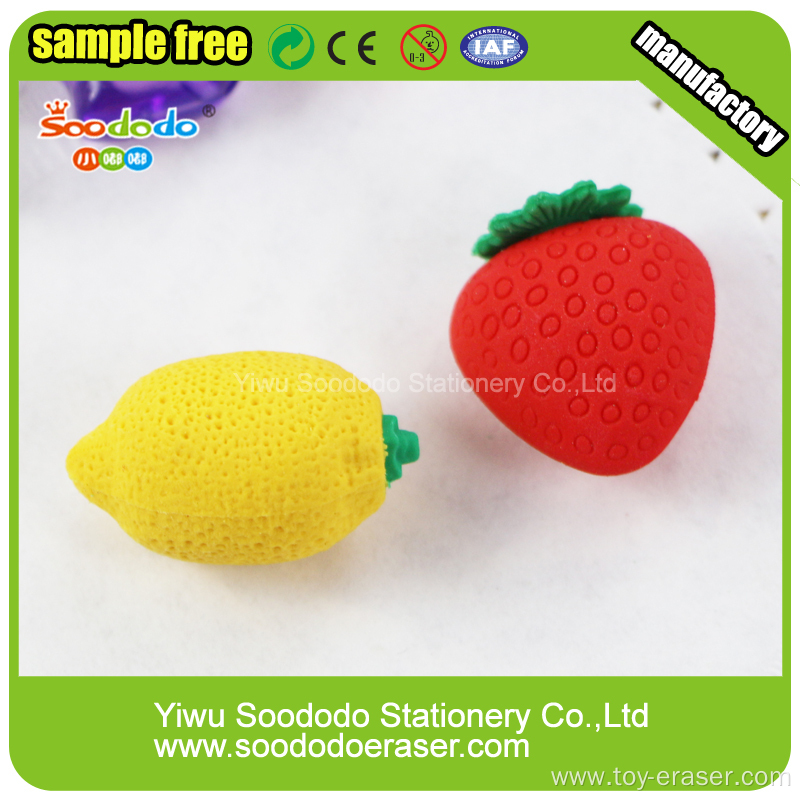 3D Food Shaped Blister Card Packing Eraser