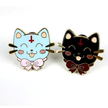 Pin de solapa de esmalte duro animal lindo personalizado