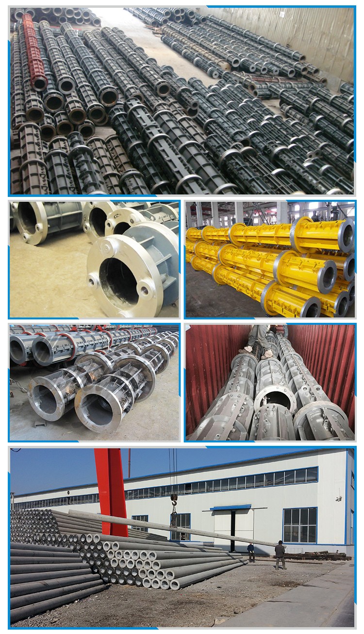 Concrete electric pole mould