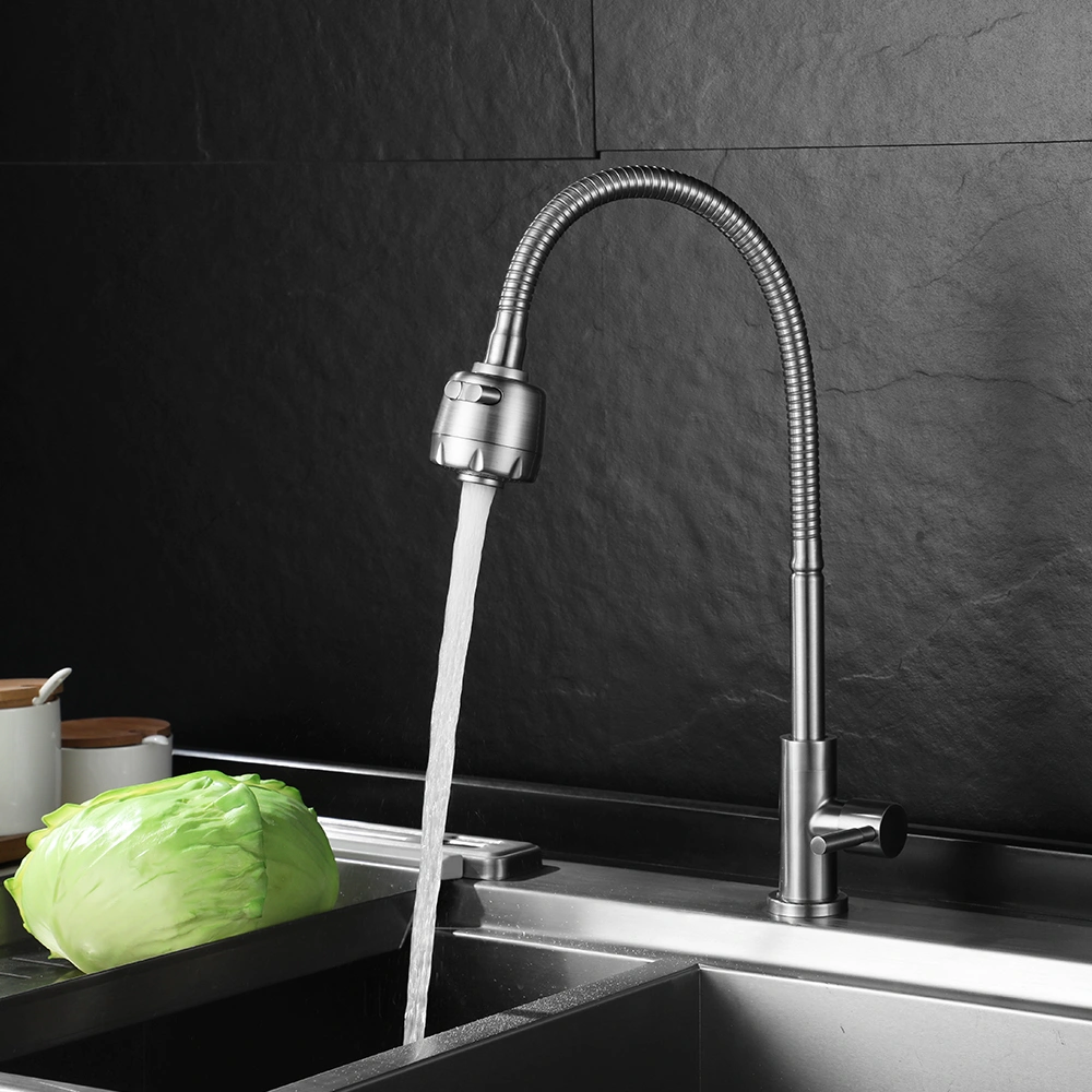 Good Price Hot Sale High Quality Stainless Steel Single Kitchen Faucet