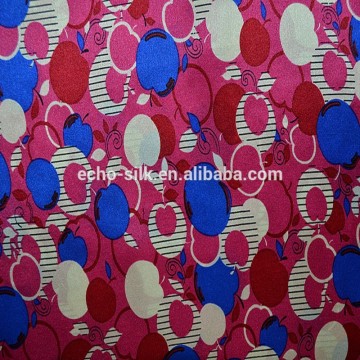 printed silk satin fabric.