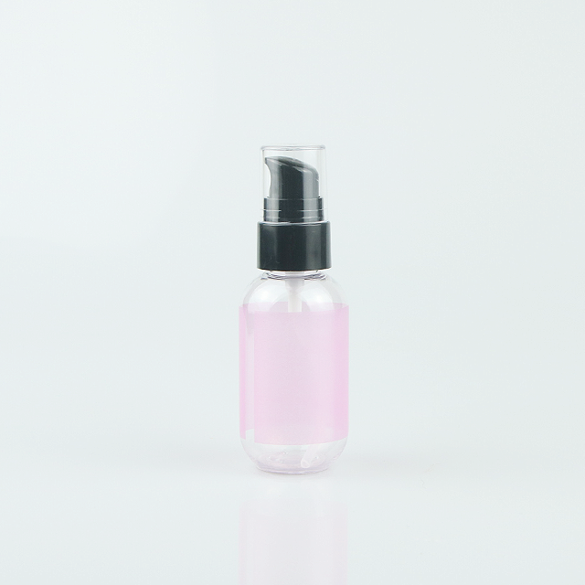 Petg plastik isi ulang 60ml perubahan warna pink bertahap