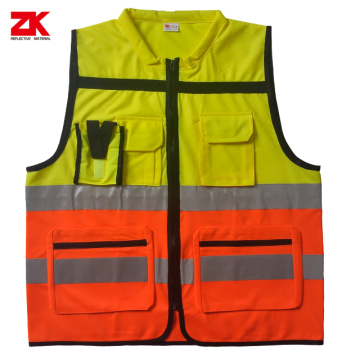 CE standard multi-pockets reflective clothing