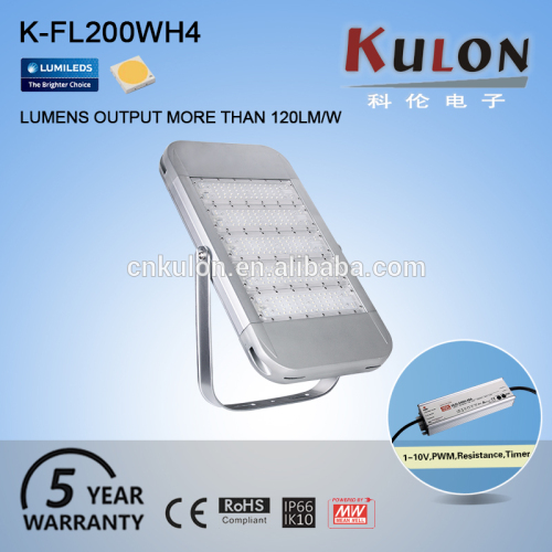 200w aluminum solar waterproof led flood lighting