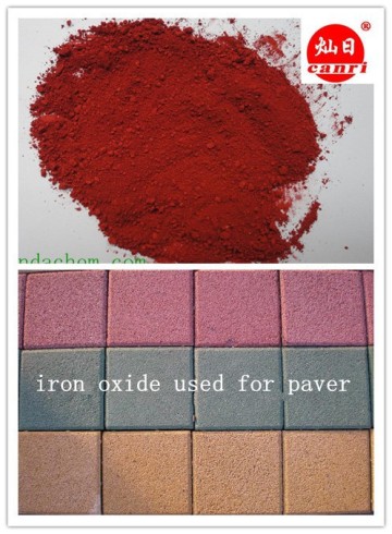 Iron oxide pigment for brick in chemicals