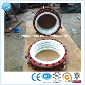 Teflon metal compensator flanged/Flange Connection PTFE lined compensator
