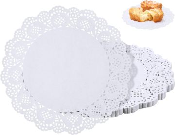 12 Inch White Paper Doilies - Disposable Lace Paper Doilies for Tables, Cakes & Crafts