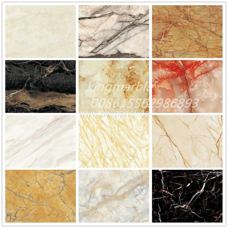 New Decoration Materials PVC Marble Wall Sheet