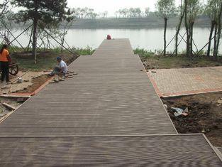 Solid Eco-friendly WPC Decking Flooring For Outdoor Park De