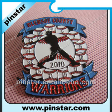Custom metal sports meet warrior souvenir badges