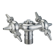 Threaded rotary cleaning ball