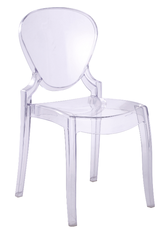 crystal plastic chair