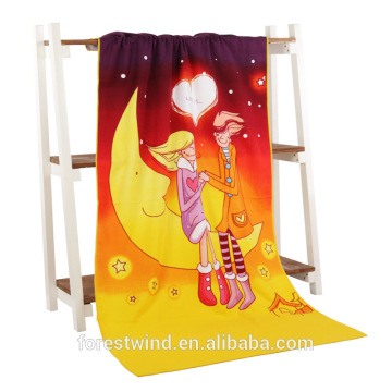 100% Cotton Velour Factory Price Beach Towel Custom Print