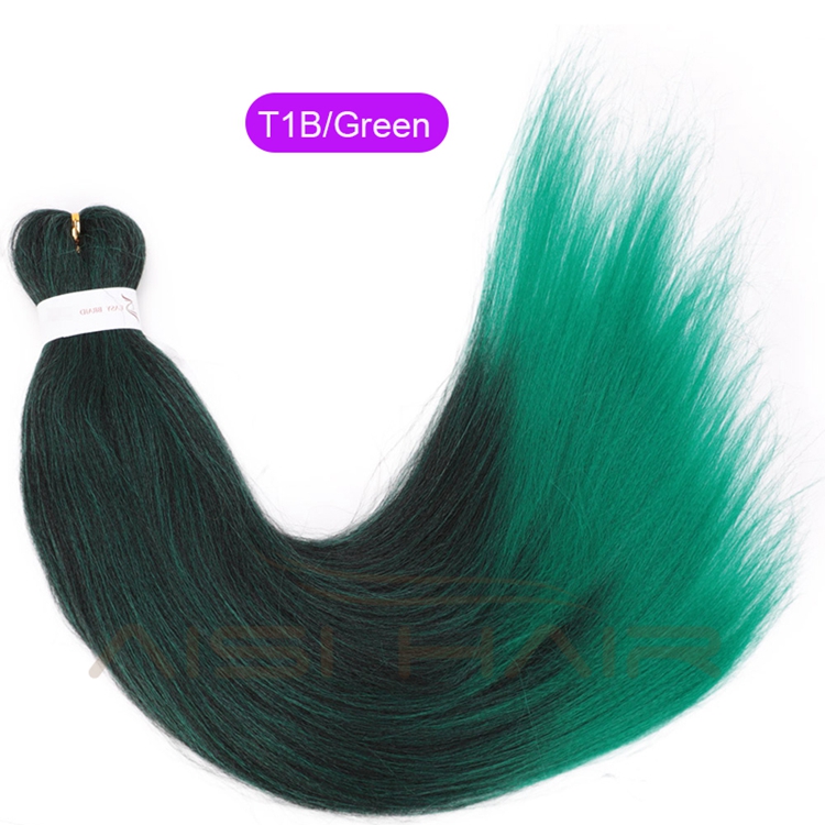 Aisi Hair High Quality Cheap Price Ombre Color Jumbo Fiber For Women Pre Stretched Synthetic Crochet Braiding Hair Extensions