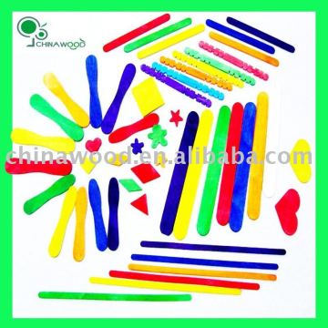 Colored Craft Sticks,Colored Craft Shapes