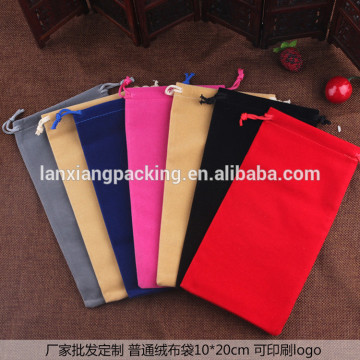 Hand-made Drawstring Recyclable Folding Glasses Microfiber Bag