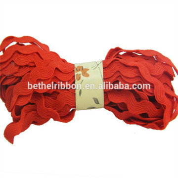Quality hot sale customized printed ric rac ribbon