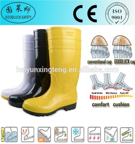 Poultry Business PVC Natural Rubber Gumboots "Goodluck Safety" Boots