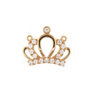 Princess Crown Pendant Inlaid Zircon