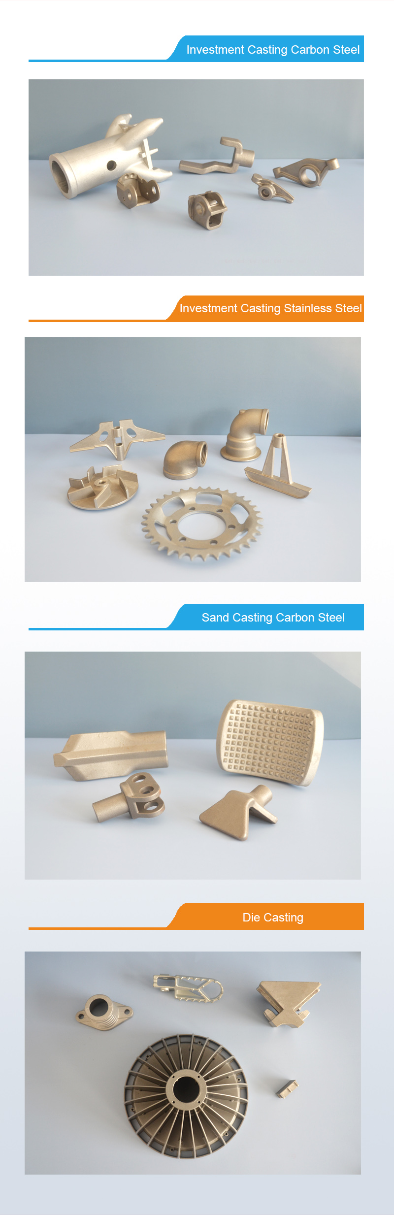 parts mechanical investment casting producer pressure die casting sand casting parts custom metal casting foundry