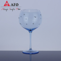 ATO Blue vinglasfärgat glas servis uppsättning