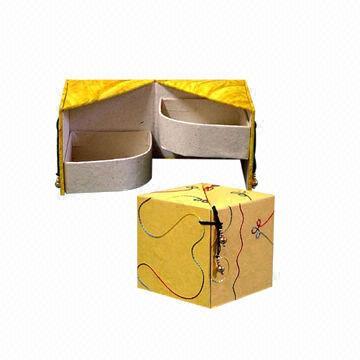 Luxurious Jewelry Gift Boxes with Fancy Paper, Customized Designs and Sizes are Acepted