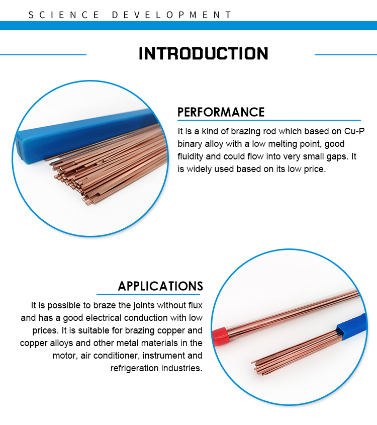 Silver Alloy Brazing Wire Welding Rod Phosphor Welding Wires for Aluminium Radiator