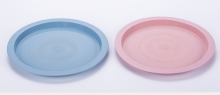 3pcs plastic plate fruit snacks plate dish plate