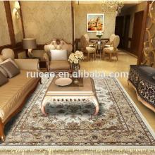 machine made artificial silk Iranish carpets and rugs