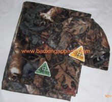 camo scarf and hat set