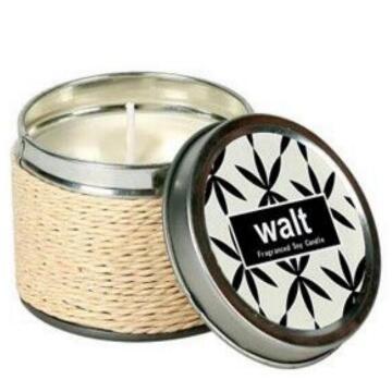 perfumed candles in tin box