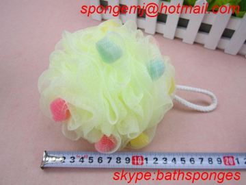 mesh sponge bath pouf sisal back scrubber