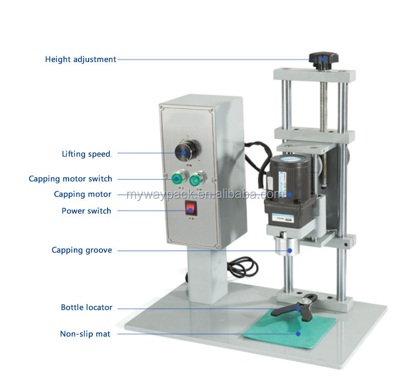 Parfüm Sıkıştırma Makinesi / Metal Capping Pres Makinesi+Kapatma Makinesi