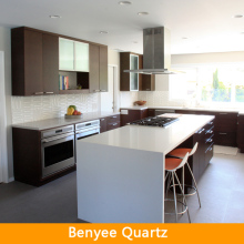 Newstar engineered stone kitchen countertops with cabinet
